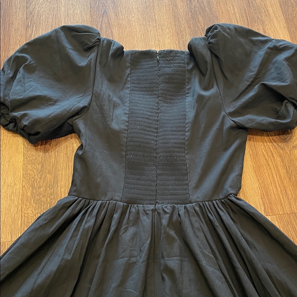 New Reformation Everlynn Puff Sleeve Cotton Maxi Dress - Picture 9 of 9